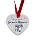 Love and a Havanese Fawn Grey & White Ceramic Heart